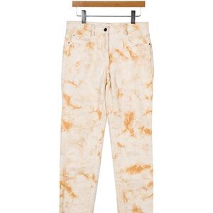 3.1 Phillip Lim Tie-Dye Print Straight Leg Pants - White/Orange